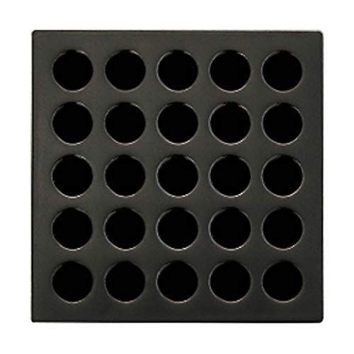 Ebbe E4407 Square Shower Drain Grate, Oil Rubbed Bronze - Thumbnail 4
