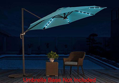 Sunjoy Patio Hanging Umbrella Off Set Outdoor Parasol With Light Audio Equipment Amazon Ca Patio Lawn Garden