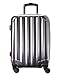 Genius Pack Hardside Luggage Spinner - Smart, Organized, Lightweight Suitcase - TSA Approved Maximum Allowance Cabin Size (Aerial - Brushed Chrome)