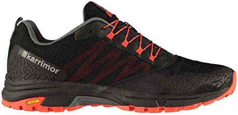 black and red trainers