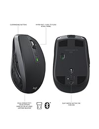 Logitech MX Anywhere 2S   Ratón inalámbrico para PC y Mac con control de transmisiones FLOW, Graphite