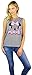 Disney Womens Minnie Mouse Sleeveless Muscle Tank Top (US, Alpha, Small, Regular, Regular, Minnie Grey)