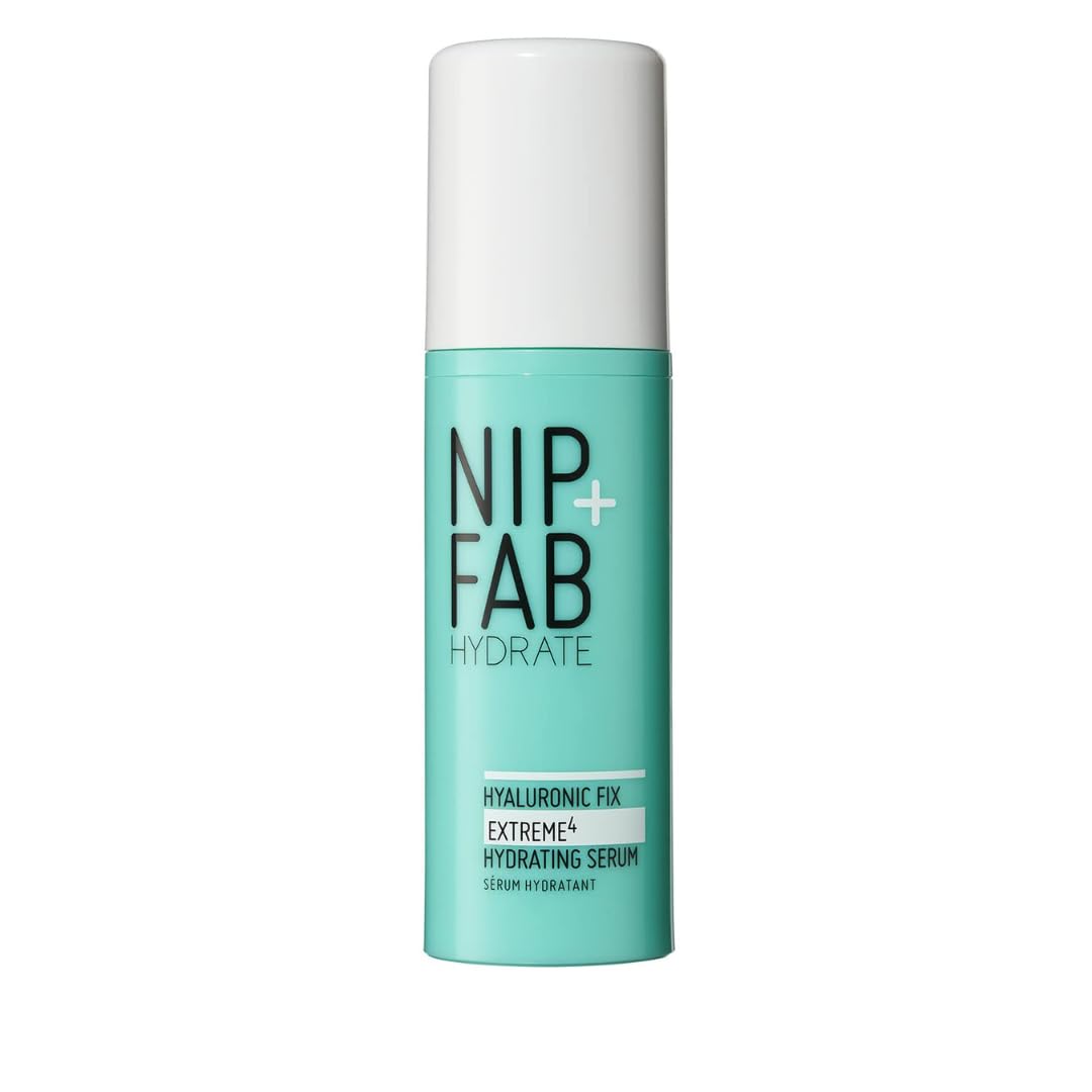 Nip + Fab Hyaluronic Acid Fix Extreme 4 2% Face Serum, Lightweight, Non-Greasy Anti-Aging Hydrating Moisturizing for Fine Lines and Wrinkles, Skin-Plumping Skin Care, Smoothing