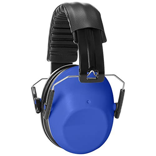 AmazonBasics Kids Ear Protection Safety Noise Earmuffs, Blue - Thumbnail 3