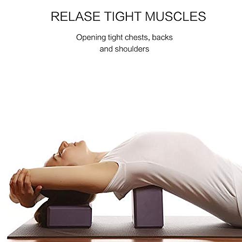 Yogaer Yoga Blocks 2 Pack and Strap Set, Exercise Block with Light Weight Foam Improve Balance and Flexibility for Yoga Pilates Meditation