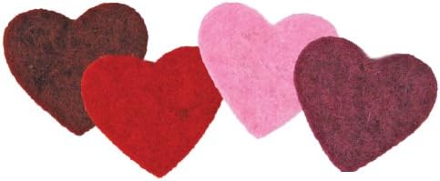 Dimensions Needlecraft Felt Embellishments, Multi Color Hearts