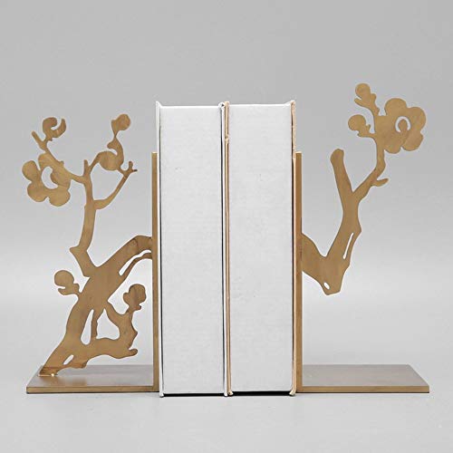MQW Modern Creative Plum Metal Bookend Magazine Shelf Fashion Home Living Room Bedroom Hotel Cafe Decoration 22 10 22CM Delicate and Beautiful - Thumbnail 2