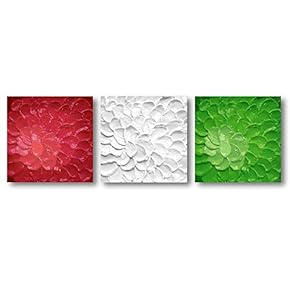 NWT Canvas Wall Art Abstract Beautiful Flowers Features...