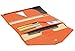 ZOPPEN Multi-purpose Rfid Blocking Travel Passport Wallet (Ver.4) Tri-fold Document Organizer Holder, 24 Orange