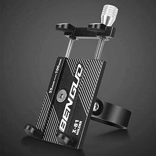 Bike Accessories,Dartphew 1Pcs [ Bike Phone Mount Bracket Holder Clip ] - Bicycle Handlebar Phone Holder - Aluminum alloy(Size:4.3Ã—6.5Ã—8cm) (Black)