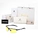 VEOAY HD Night Driving Glasses Anti Glare Polarized Night Vision Glasses Safe Driving Glasses for Men Women (yellow 3)