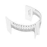 CJESLNA Updated Eyebrow Grooming Stencil Shaper Ruler Measure Tool Makeup Reusable