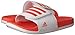 adidas Unisex-Child Adilette CLF Slide Sandal, White/Easy Coral/White, 6
