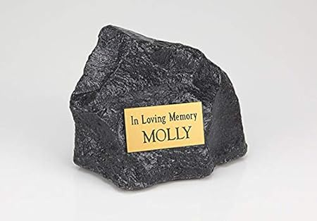 garden rock pet urns