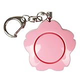 Enyee Personal Alarm 120dB Siren SOS Device Self Defense Emergency Safety Alarm Sakura Shape Security Keychain for Women/Student/Attack Rape/Jogger/Kids/Elderly/Pupil, Charm for Bag Decoration (Pink)