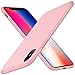 iPhone X Case, Liquid Silicone Gel Rubber Matte Shockproof Anti Scratch Minimalist Thin Ultra Slim Case Fit Soft Microfiber Lining Shock Absorbent 3D Full Protective Cover for iPhone X 10 (Pink)