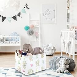 FXOCSHE Rectangular elephant basket,Kids Storage