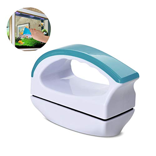Lychee Magnetic Scraper Aquarium Fish Tank Glass Algae Scrubber Cleaner Floating Clean Brush, S