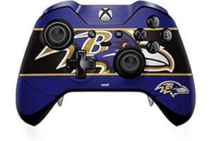 Skinit Decal Gaming Skin Compatible with Xbox One Elite Controller - Officially Licensed NFL Baltimore Ravens Zone Block Design