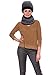 Tatuo 4 Pcs Winter Hat and Gloves Set for Men and Women and Kids Ski Warm Fleece Knit Beanie Hat Warmer Scarf Earmuff(Grey)