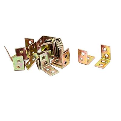 uxcell Timber Decking Joists 26x26mm L Shaped 90 Degree Angle Brackets 22pcs