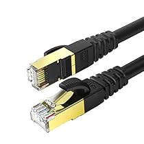 KASIMO CAT 8 Ethernet Cable Fastest Network Internet Ethernet LAN Cable,High Speed 40Gbps 2000Mhz SFTP LAN Wire Internet Patch Cable with RJ45 Connector for Switch/Router