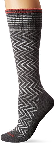 Sockwell Women's Chevron Graduated Compression Socks-Ideal for-Travel-Sports-Nurses-Pregnancy-Reduces Swelling, Charcoal, Small/Medium