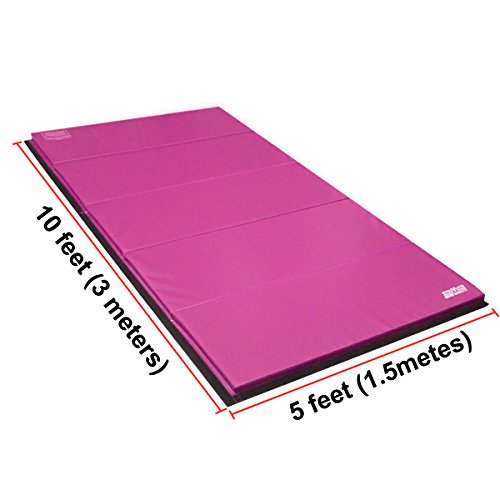 gymmatsdirect Gymnastics Mat Folding Tumbling Exercise Mat - 2" 4" Thick Folding Gym Aerobics Mats Kids Home Yoga Mat, Multiple Color/Size Choice - Thumbnail 3