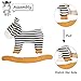 labebe Child Rocking Horse Toy, Stuffed Animal Rocker Toy, Infant Zebra Rocker Toy for 1-3 Years, Kid Rocking Horse/Zebra Rocking Horse/Toddler Rocking Horse/Rocker Ride Animal/Plush Rocking Horse