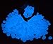 Luminous Cobblestones 100 Pcs Pebbles Stones Glow in the Dark for Aquarium Fish Tank Gravel Decorations,Fantastic Garden or Yard (blue)
