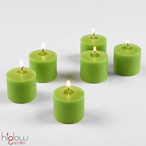 Votive Candles Bulk - Citronella Scented Candle, Wedding, Dinner, Holiday, Home Decoration, Unscented 10 Hour Burn Set of 72 (Lime Green)