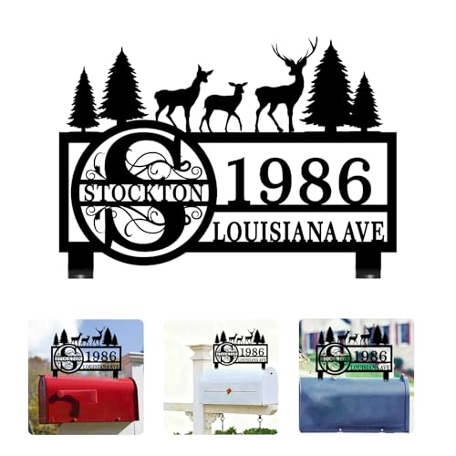 Personalized Mailbox Topper Address Sign Address Plaque for Mailbox