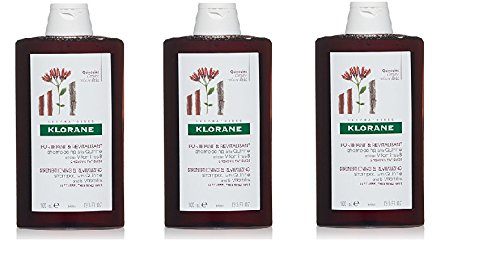 3 Klorane Shampoo with Quinine and Vitamin B Strengthening 400 ml for the Care of Fragile and Devitalised Hair