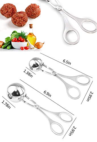 thumbnail image 2 of Buy 1 Pcs Stainless Steel Mini Meat Baller Convenient Meatball Maker Stuffed Meatball Clip Diy Ice Cream 2 of 13