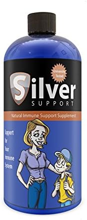 Silver Support Nano Colloidal Silver - Always 3 to 5 Nanometers (32 Fl Oz)