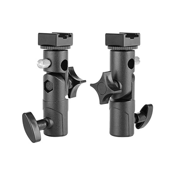 Updated Version Flash BracketChromLives Light Stand Flash Mount Cold Shoe Flash Stand