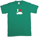 I Heart Love Garbage Truck Little Boy's Kids Tee Shirt 4T-Green