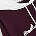 Womens Letters Long Sleeve Hoodie Sweatshirt Hooded Pullover Tops Casual Blouse (L, Purple)
