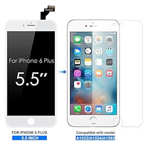 BuTure Schermo per iPhone 6 Plus (Bianco) - immagine 3