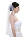 SAMKY 1T 1 Tier Pearls Bugle Beaded Wedding Veil V395 - Light Ivory Elbow Length 30