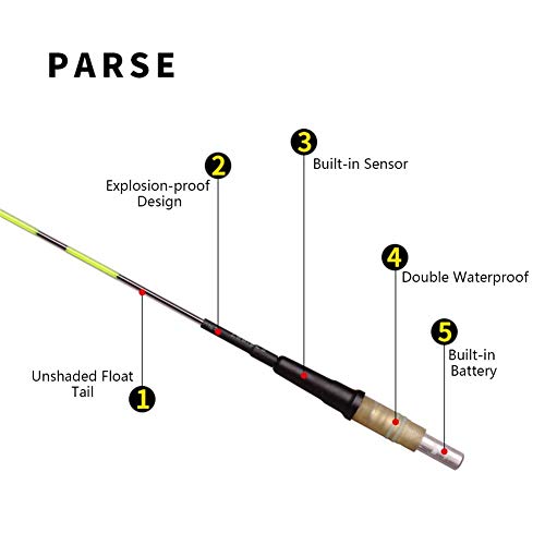 Led Smart Fishing Float Nacht Leuchtende Smart Luminous Fishing Float LED Licht Automatisch Erinnern (mit Battery) – Bild 7