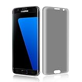 ThriKgold S7 Edge Screen Protector, Premium Privacy Anti-Spy tempered Glass Screen Protector Coverage for Samsung Galaxy S7 Edge， Curved Edge (Transparent)