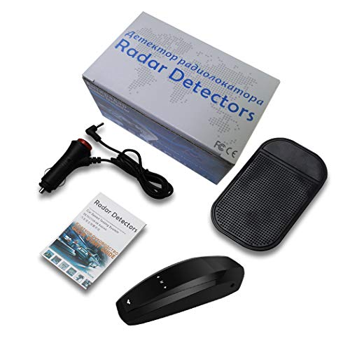 Radar Detector-Car Speed Mobile Laser Radar Detector, City/Highway Mode Radar Detectors for Cars, Voice Alert and Car Speed Alarm System with 360 Degree Detection and Bright LED Display(FCC Approved)