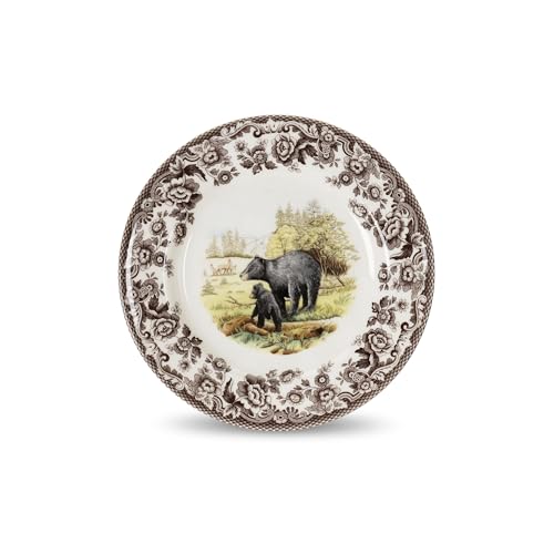 Spode Woodland Black Bear Dinner Plate