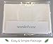 WonderHome Cooling Pillowcase for Hair Skin Deeper Sleep, Luxury Tencel + Bamboo Rayon, Silky-Soft Lightweight Standard Satin Pillow Case, Anti-Bacteria, Hypoallergenic, Natural Ivory, 20
