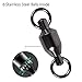 Dr.Fish Ball Bearing Fishing Swivels, Swivels Fishing Tackle Saltwater, Freshwater Stainless Heavy Duty Lure Leader Line Connector
