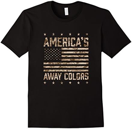 Mens Desert Camo America's Away Colors T Shirt 20465 2XL Black
