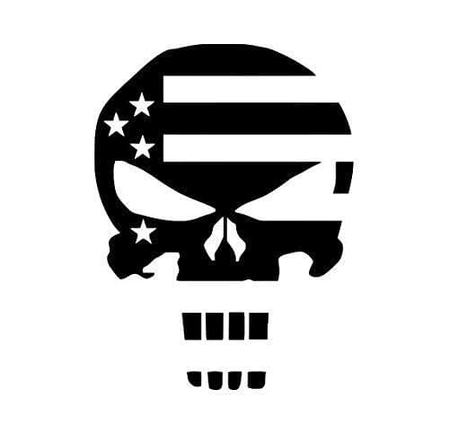 Download Amazon.com: Punisher Skull Flag Decal (Choose Size and ...