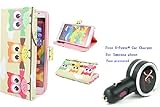ATQ Owl Design Stand PU Leather Wallet Case Cover for Samsung Galaxy Note 3 N9000 With screen protector(2#)