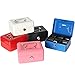 Cash Box with Slot for Kids, Decaller Small Money Box with Money Tray & Key Lock, 6